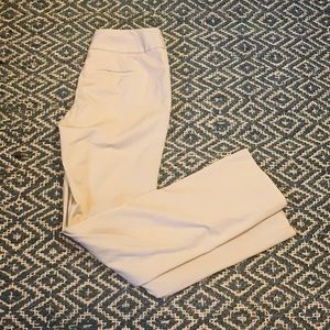 White House Black Market Cream Boot Cut Pants